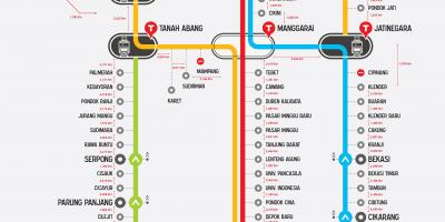Abiria line Jakarta ramani