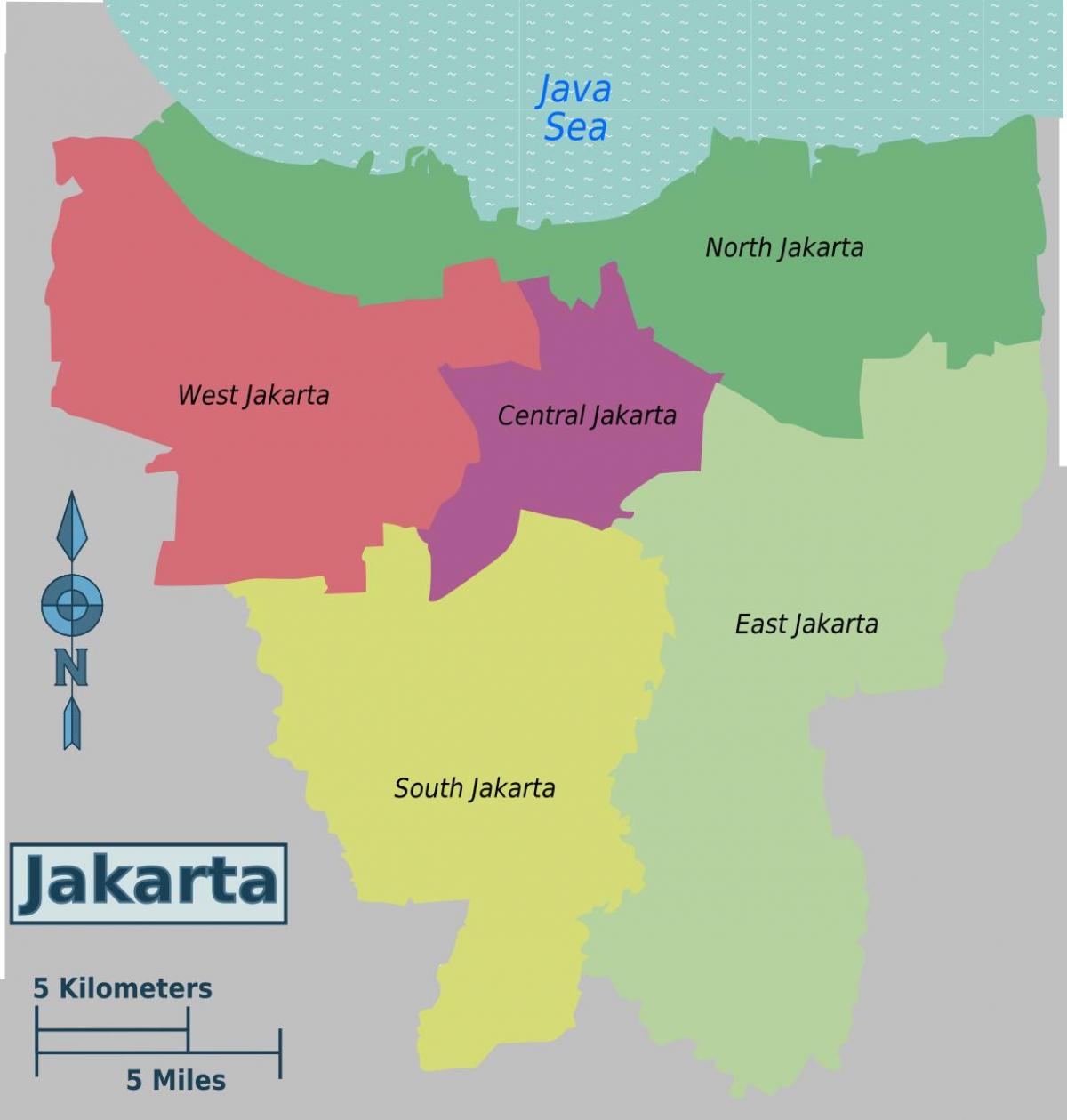 ramani ya wilaya Jakarta